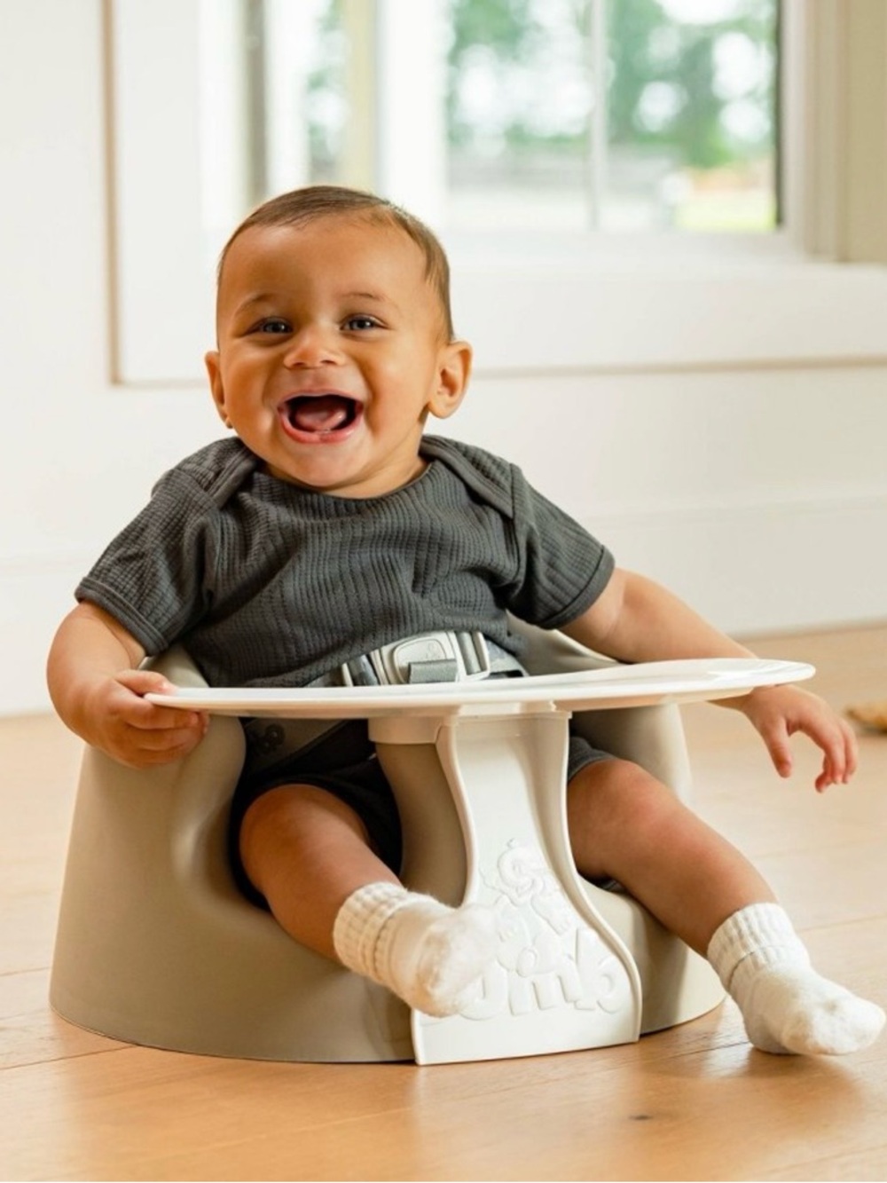Bumbo Floor Seat PLUS+ with Tray Infant Positioning
Seat - Taupe - Picture 4 of 11